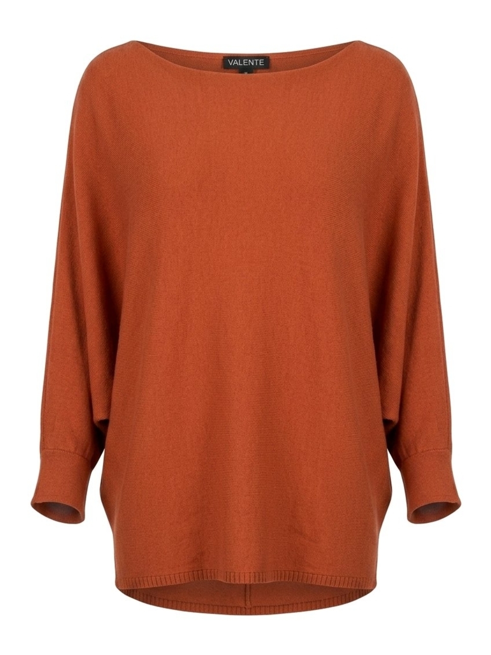 VENUS Rust Orange Boatneck Sweater